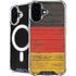 German Flag Dark Wood iPhone 16 Plus MagSafe Case